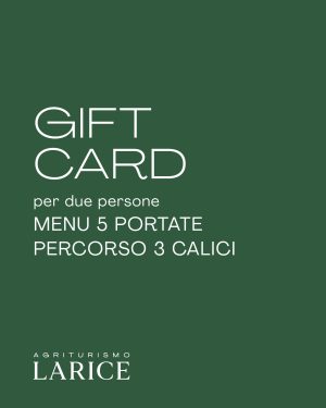 Gift card cinque portate + percorso 3 calici